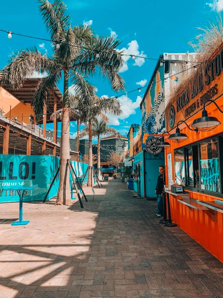 Entrance area of Sparkman Wharf in downtown Tampa