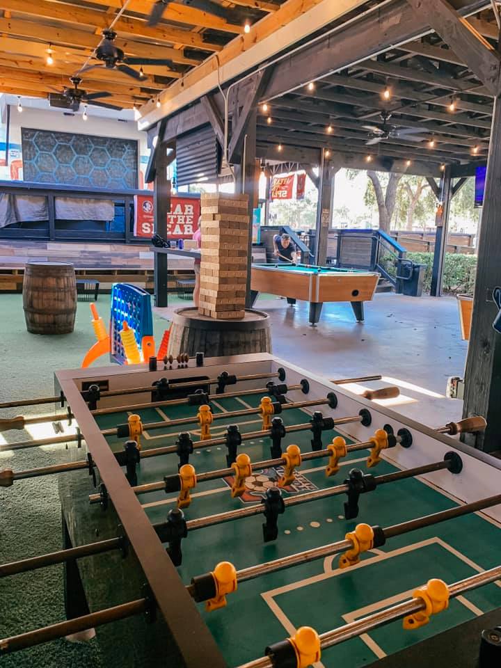 Foosball at Park and Rec in downtown St. Pete