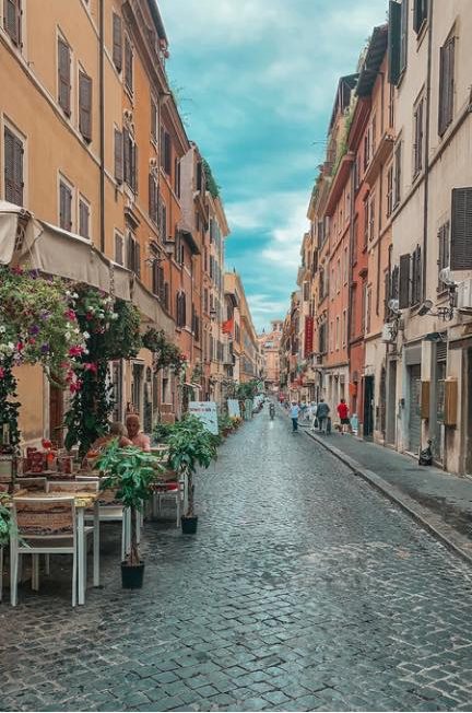 Alley in Rome Italy