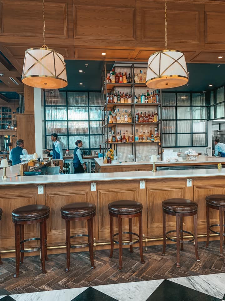 bar area at a st. pete coffee shop and brunch spot