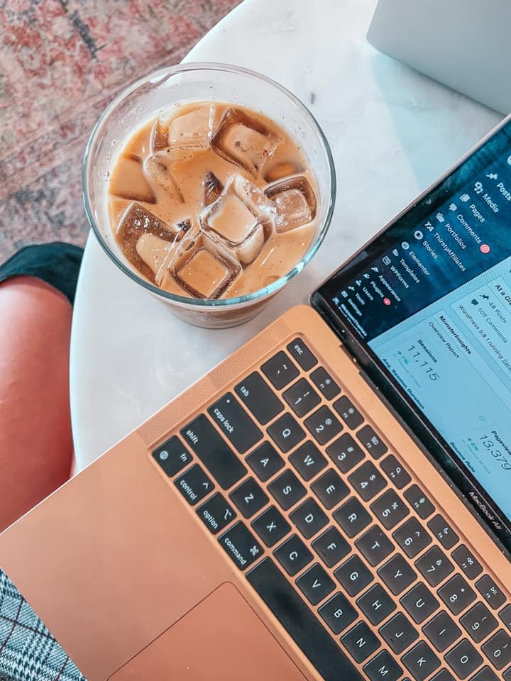 iced coffee from Book and Bottle in St. Petersburg Florida