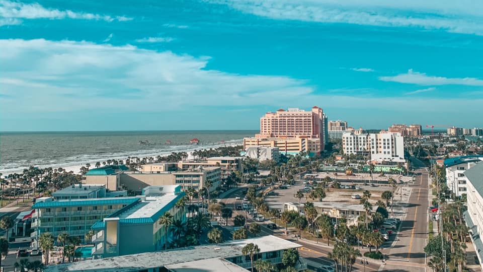 Clearwater Beach view from Jimmy's on the Edge