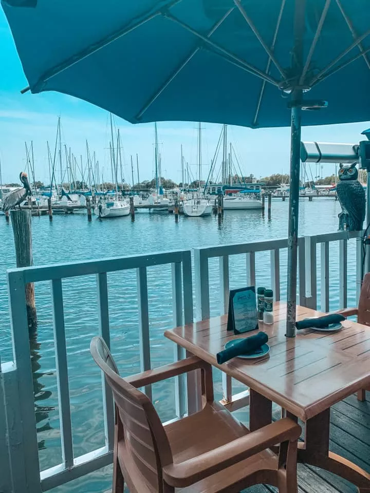 Views of the Marina from your seat at Fresco's Waterfront