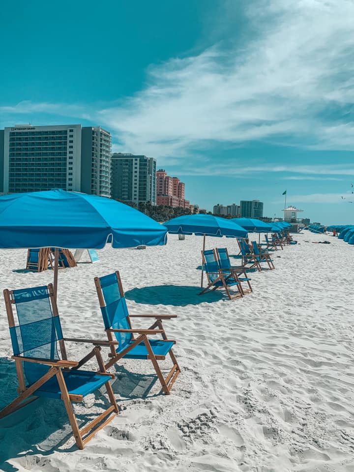 Clearwater Beach on a sunny day