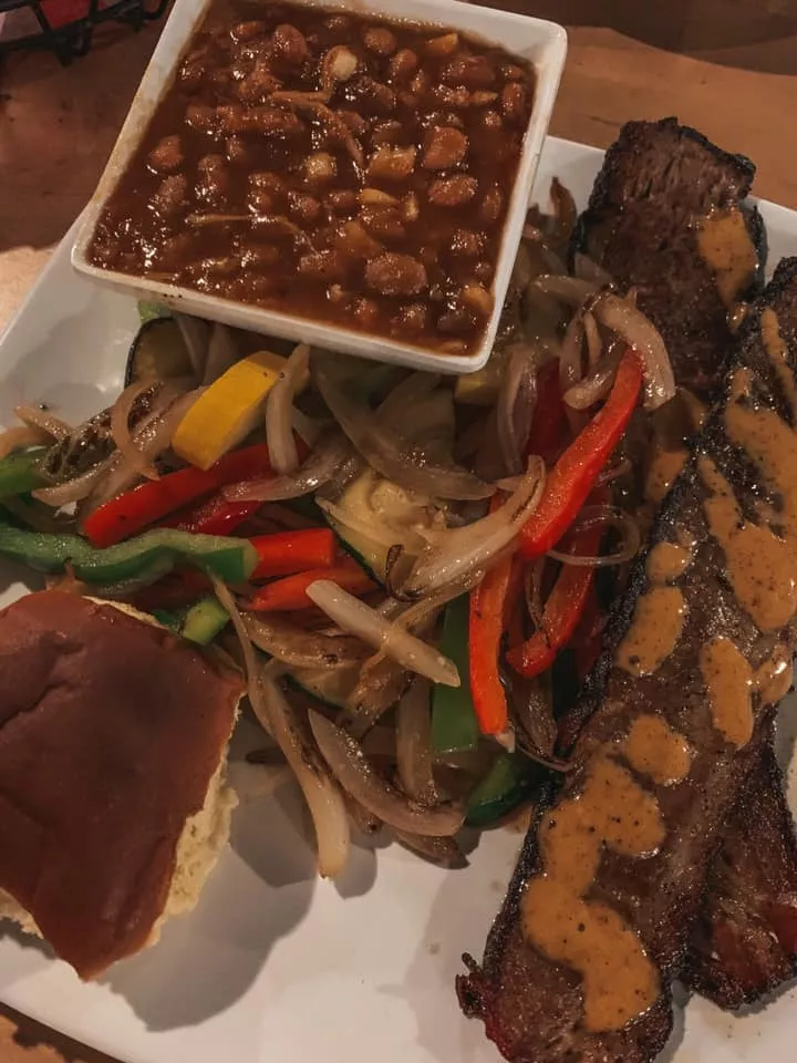 Brisket and sides from Southside Social restaurant in Chattanooga