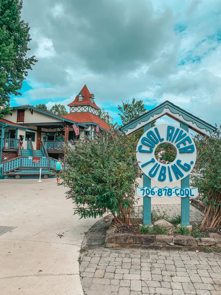 Front view of Cool River Tubing, one of my favorite things to do in Helen, Georgia