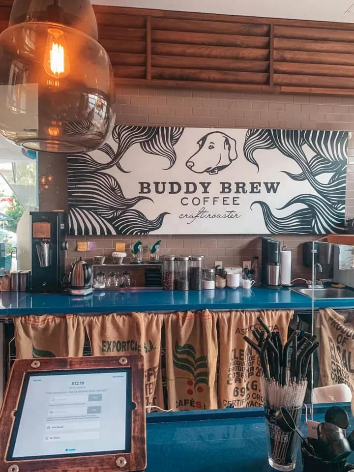 inside of buddy brew coffee SRQ