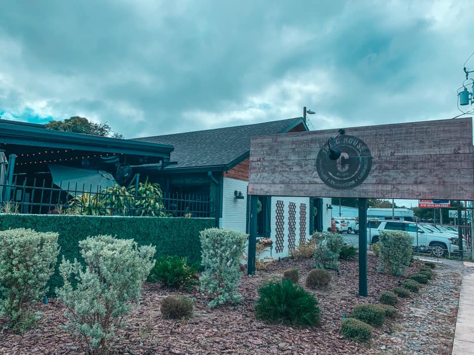 C House entrance, a restaurant in Seminole Heights