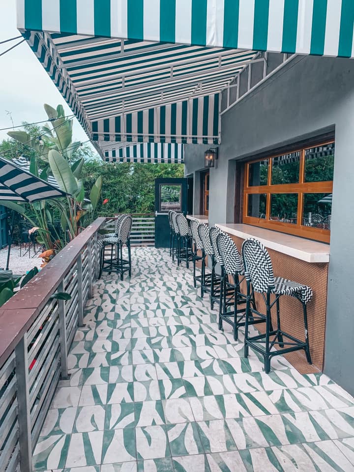 seating area at mandarin heights bar in Tampa