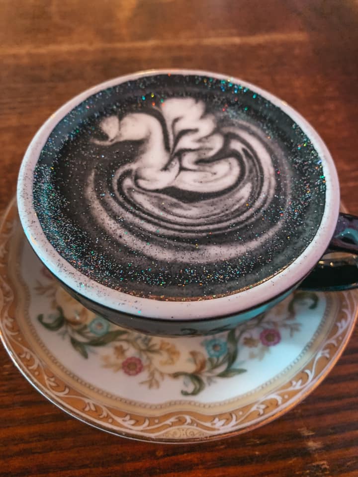 Sparkly black latte (brushed suede) from Chocolate Pi