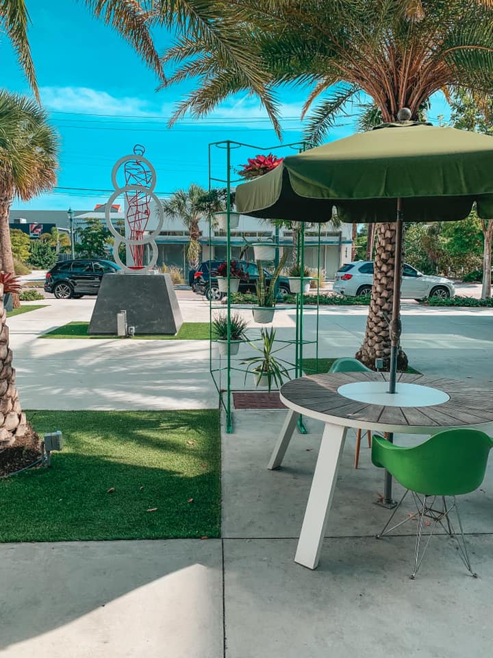 Outdoor area of The Overton