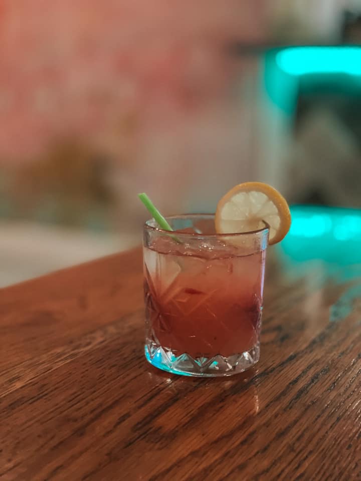 Strawberry lemonade from Playa in Orange Beach, Alabama