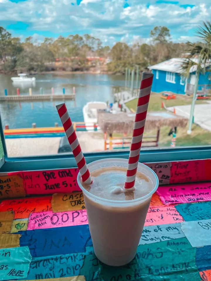 Tacky Jacks bushwacker with marina views