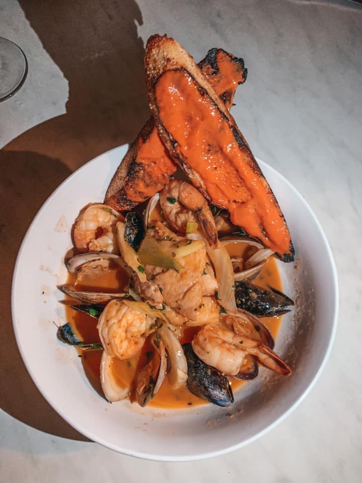 Bouillabaisse from left bank bistro in downtown st. pete 