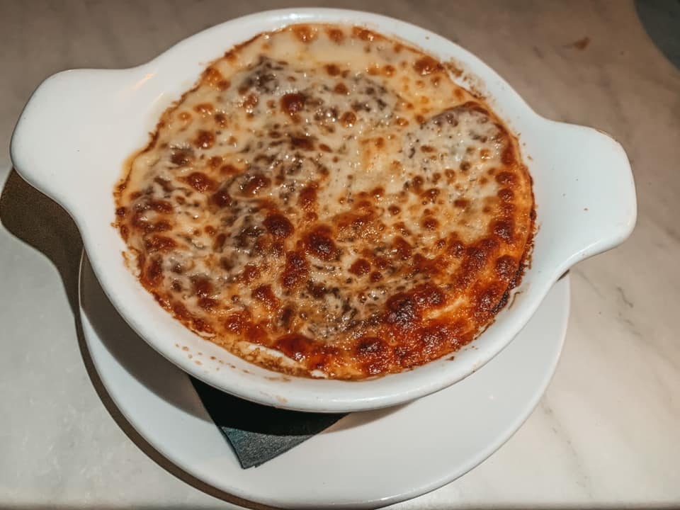 French onion soup from Left Bank Bistro