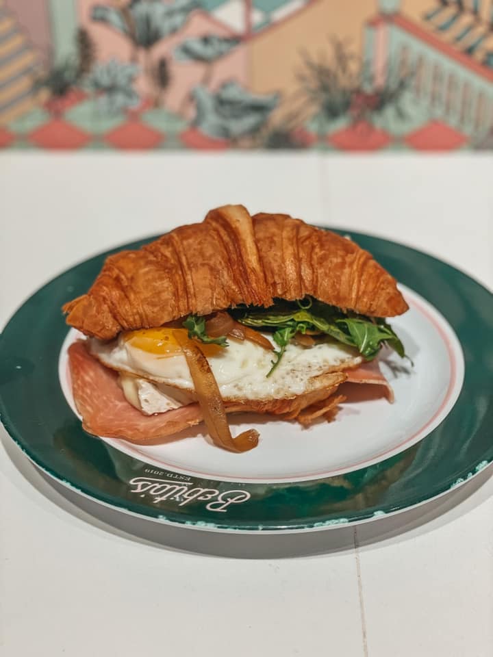 Breakfast croissant sandwich from Bebitos in Miami