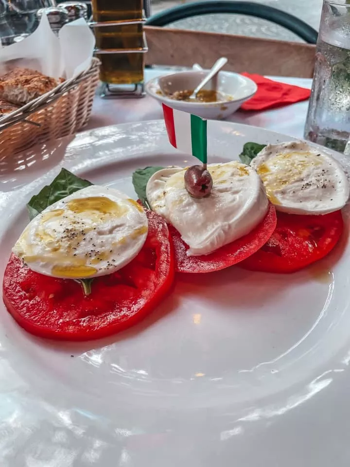 Caprese salad from Hosteria Romana in Miami