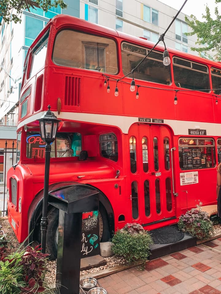 double decker bus double d's in Asheville