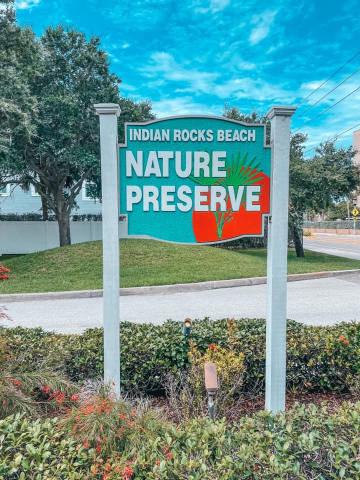 Things to do in Indian Rocks Beach Nature Preserve sign