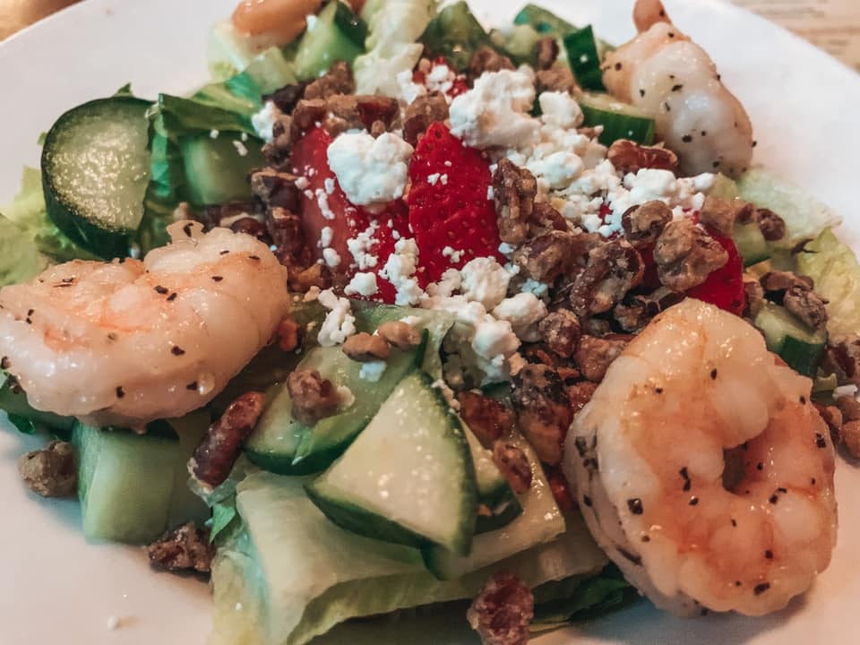 shrimp salad from Pack's in Asheville