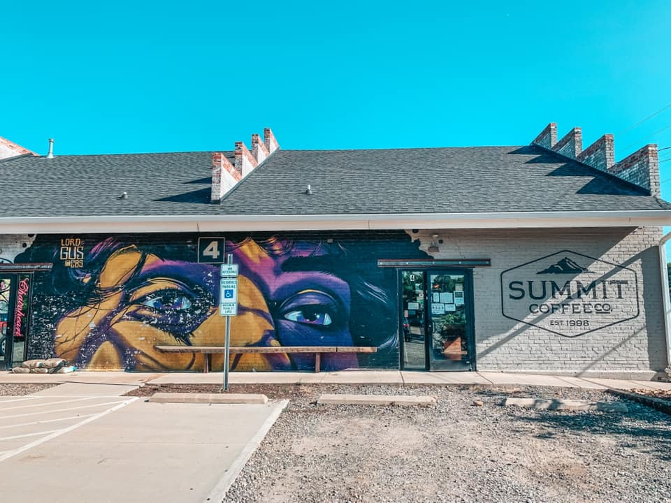 mural on Summit Coffee Co