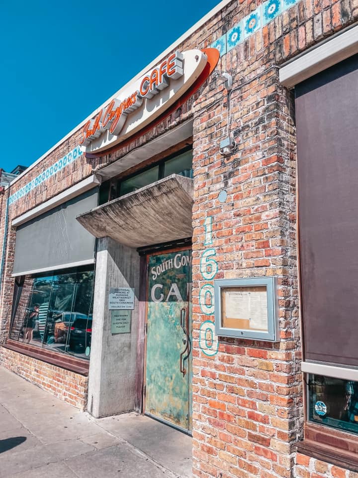 exterior of South Congress Cafe