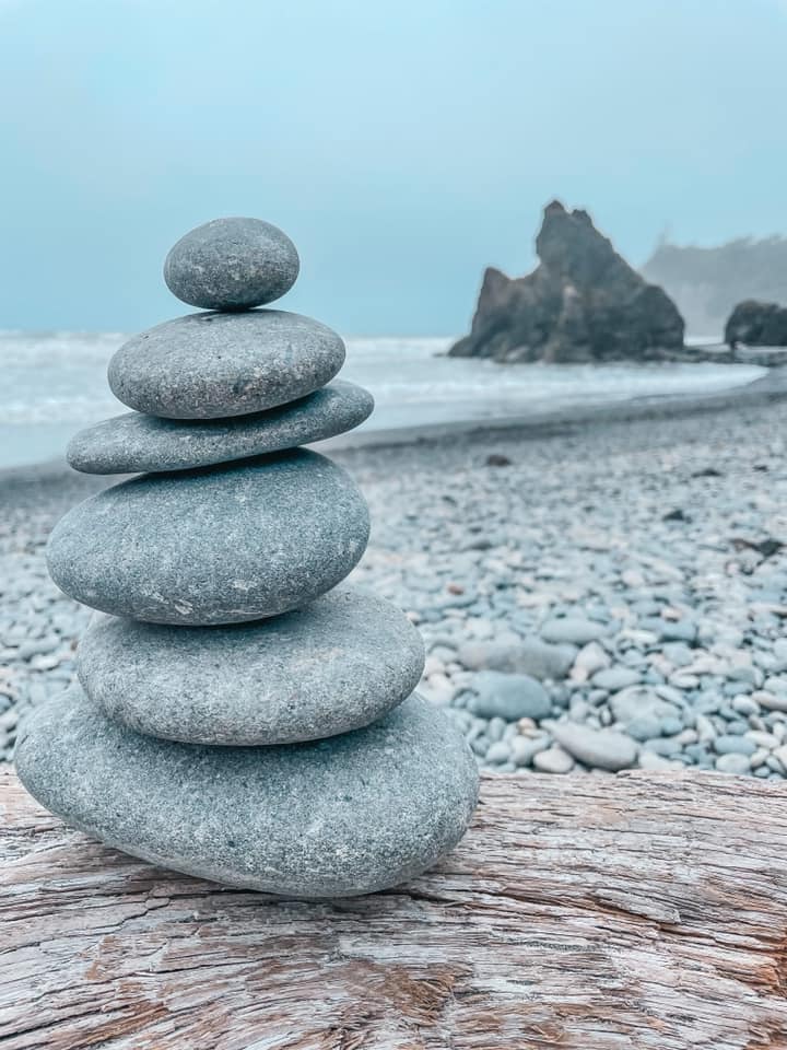 Cairn at Ruby Beach