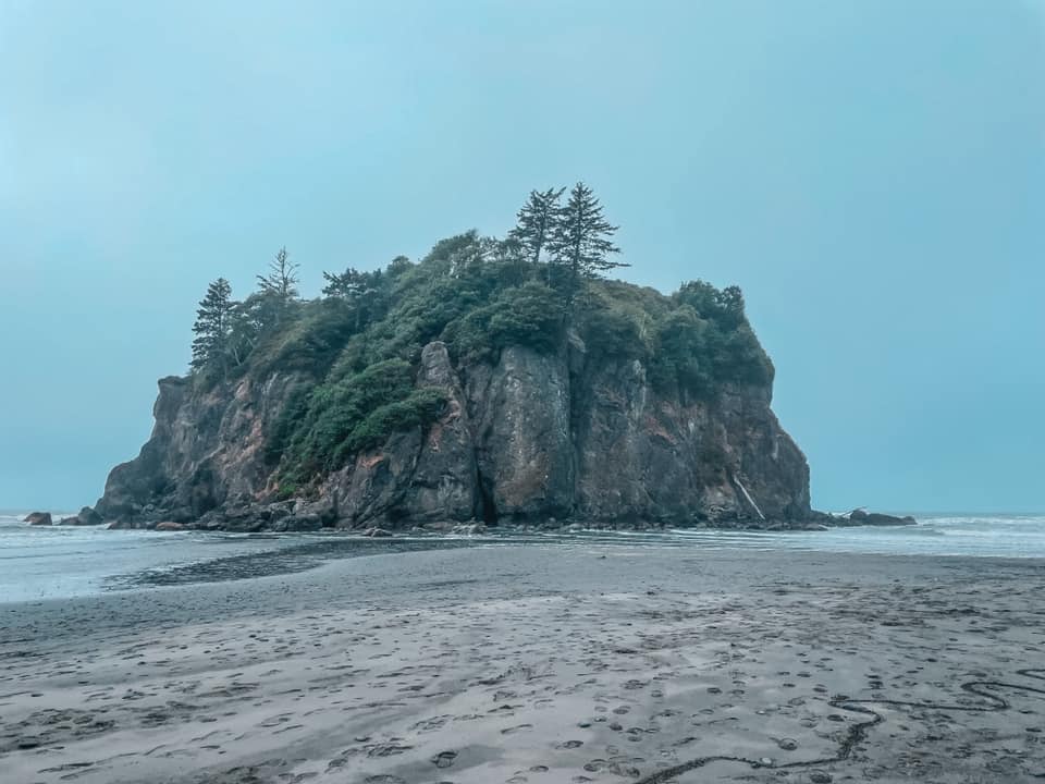 Foggy day at Ruby Beach outside of Seattle