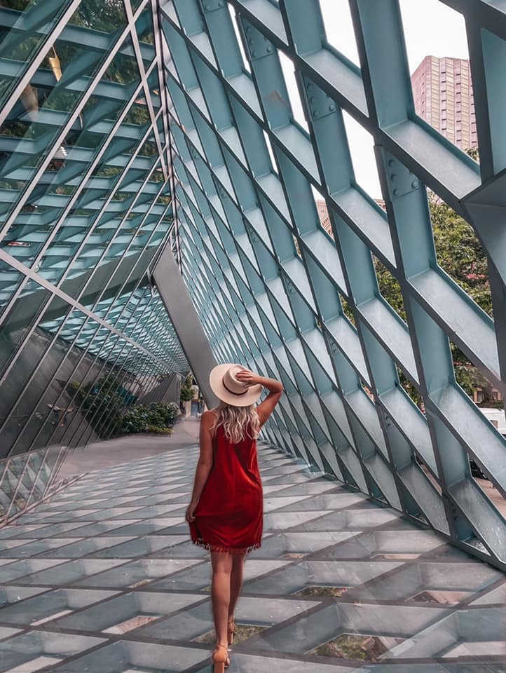 Walking through Seattle Public Library