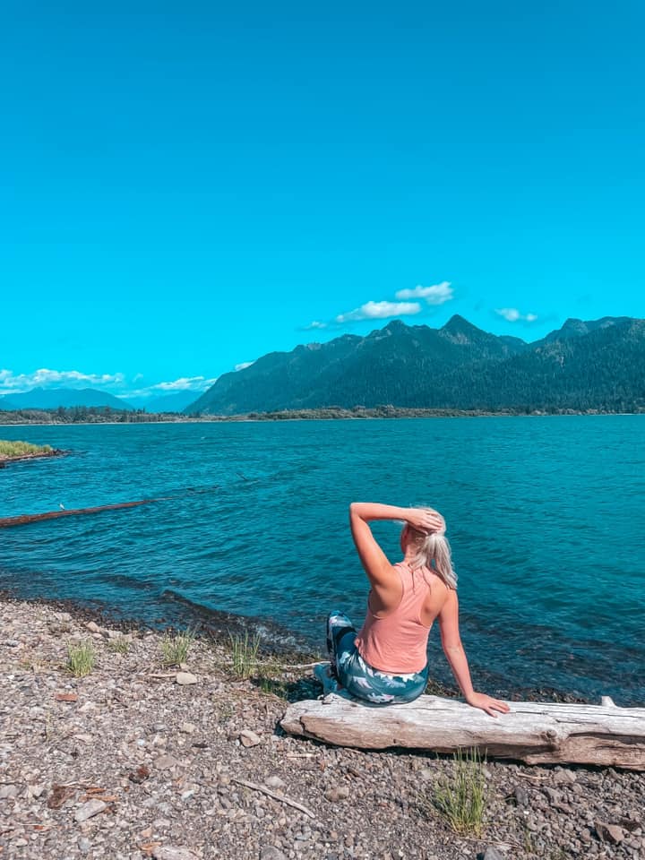 Meditating at Lake Quinault
