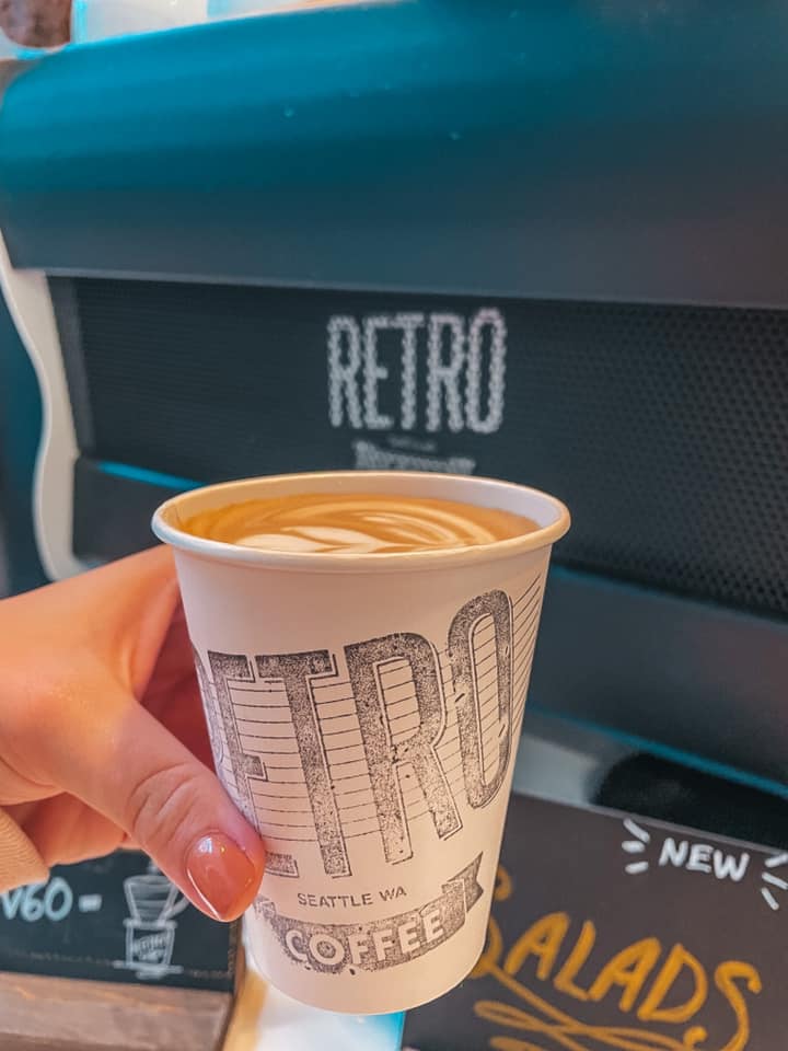 Retro Coffee pumpkin spice cappuccino