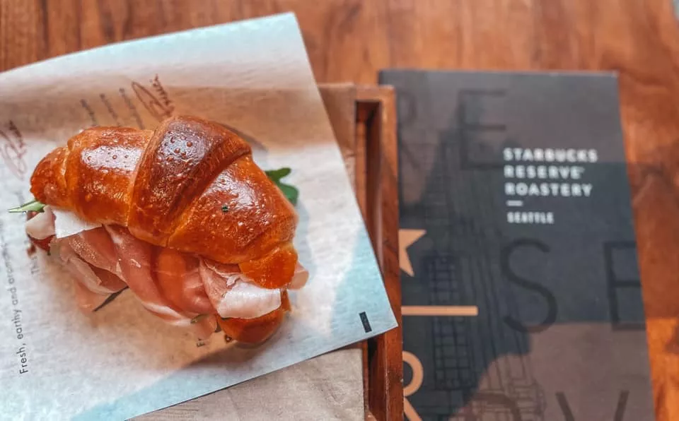 Prosciutto croissant from Starbucks Reserve