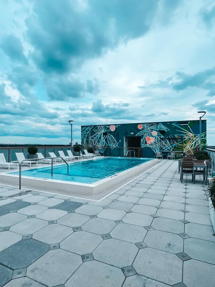 Aloft Midtown Tampa rooftop pool