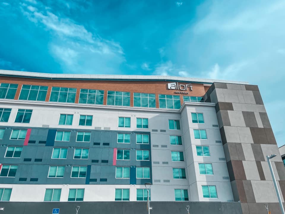 the facade of View of Aloft Midtown Tampa