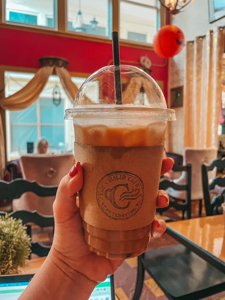 Crislip Cafe iced pumpkin spice latte