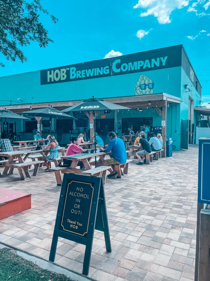 Back entrance off of the Pinellas Trail to HOB Brewing Company