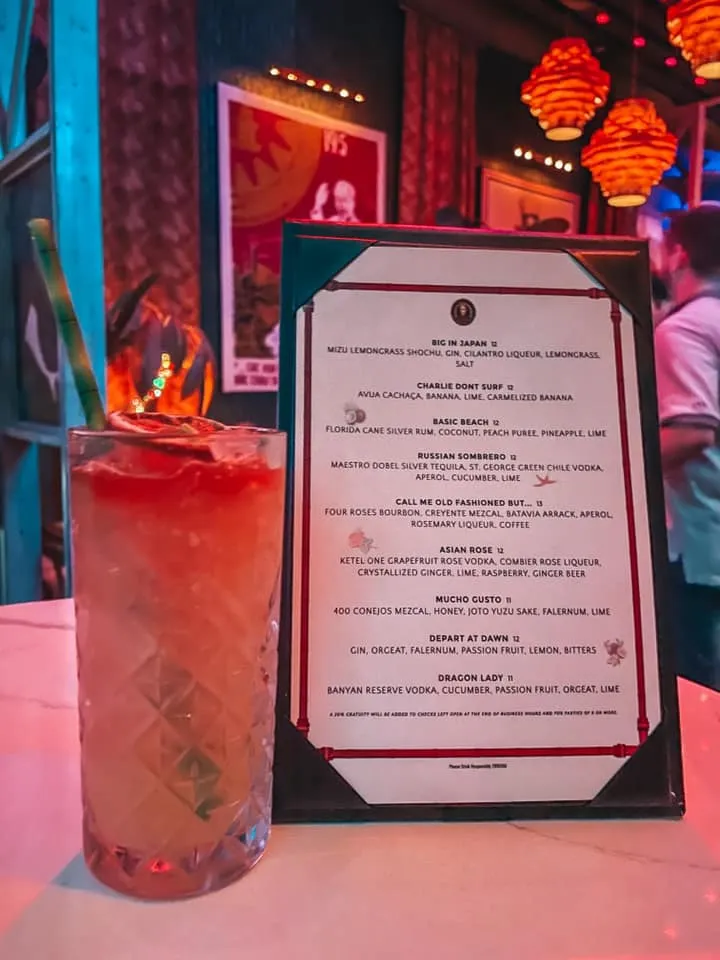 Depart at Dawn cocktail and drink menu from Saigon Blonde