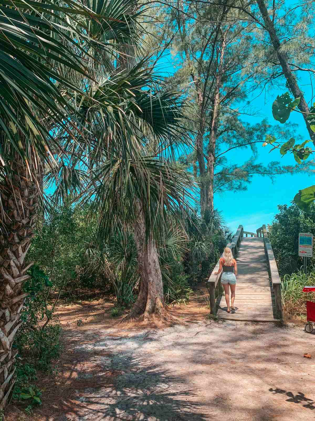 Walking on the boardwalk at AMI exploring Moving to a New City Alone