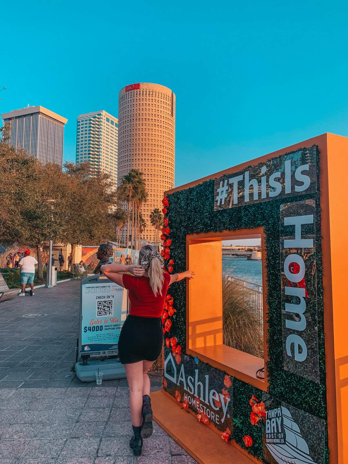 This is home sign in downtown tampa exploring Moving to a New City Alone