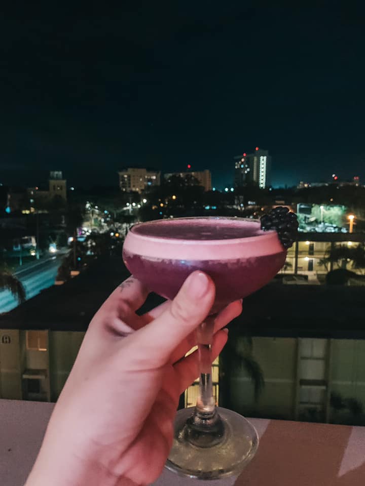 Edge rooftop in Tampa craft cocktail