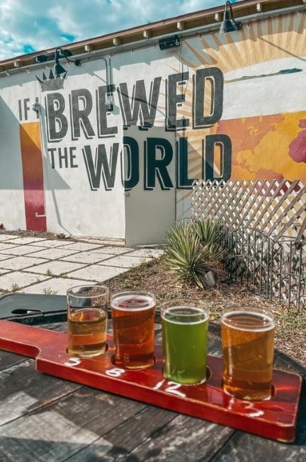 If I brewed the world beer flight from brewery in St. Pete