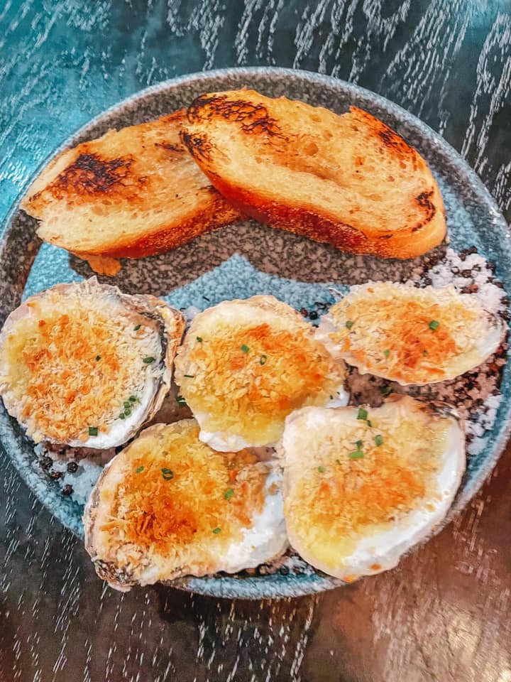 Grilled oysters from K Club at The Karol Hotel in Clearwater