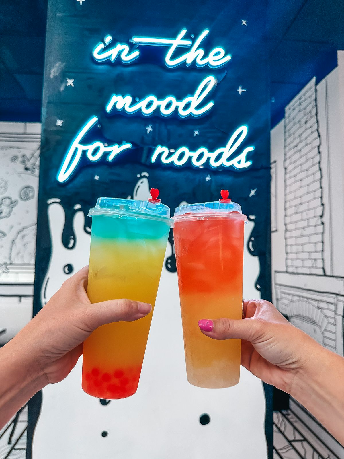 Drinks from Doodle Noodle bar in Westchase