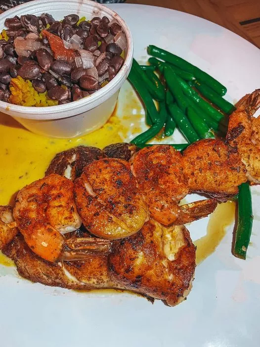 Seafood platter from Palm Pavilion restaurant in Clearwater Beach