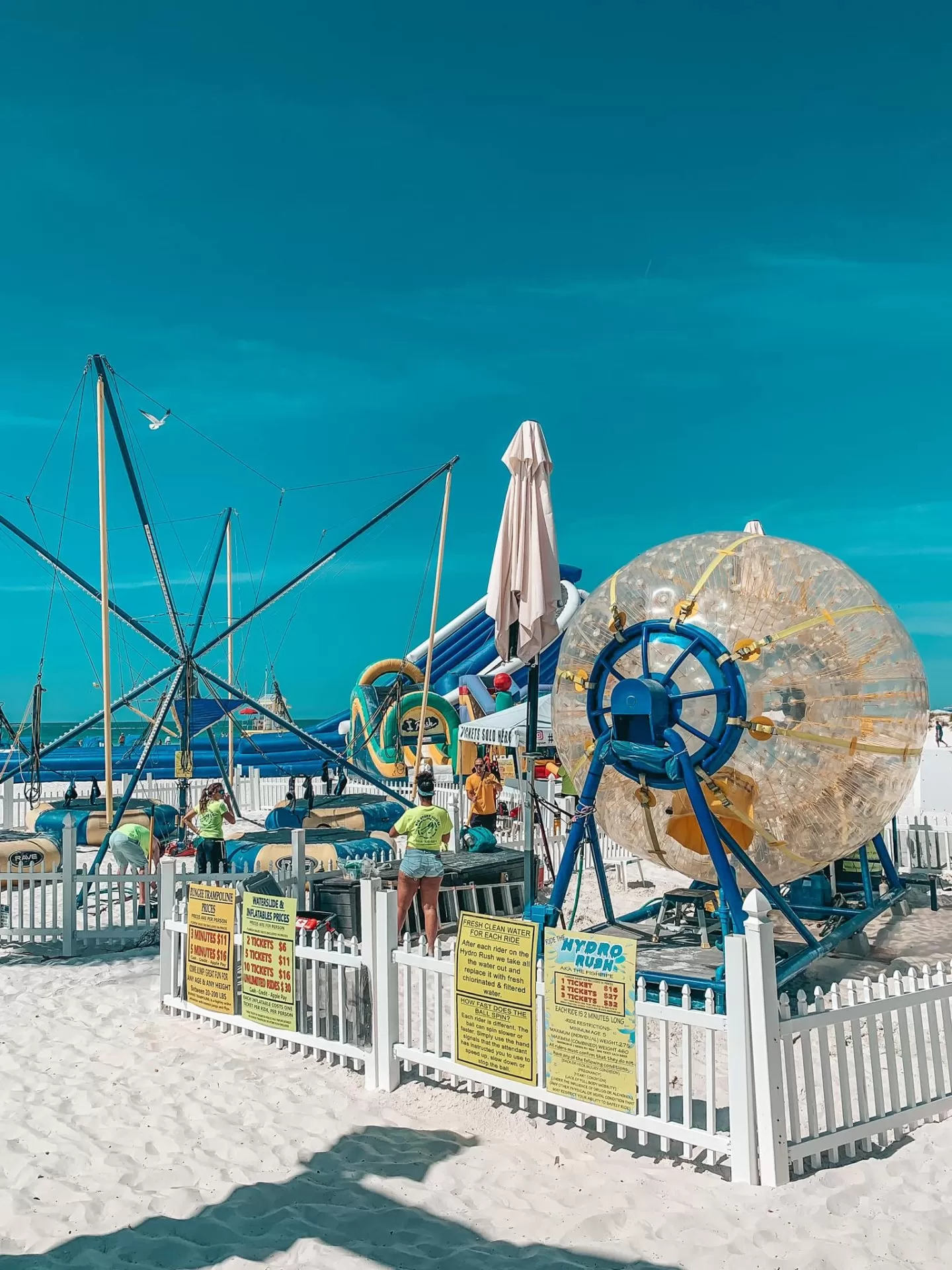 Pier 60 Clearwater Beach human inflatable ball