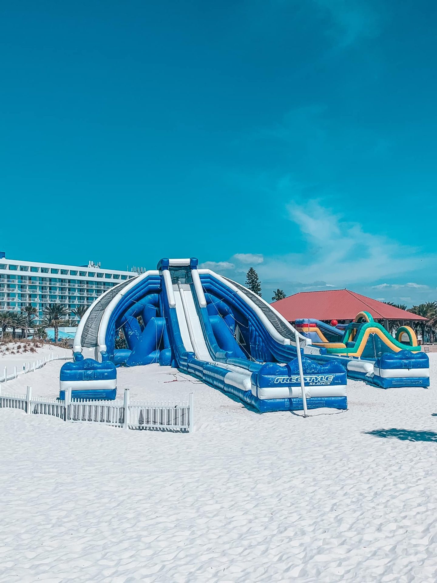 Clearwater Beach inflatable slide at Pier 60