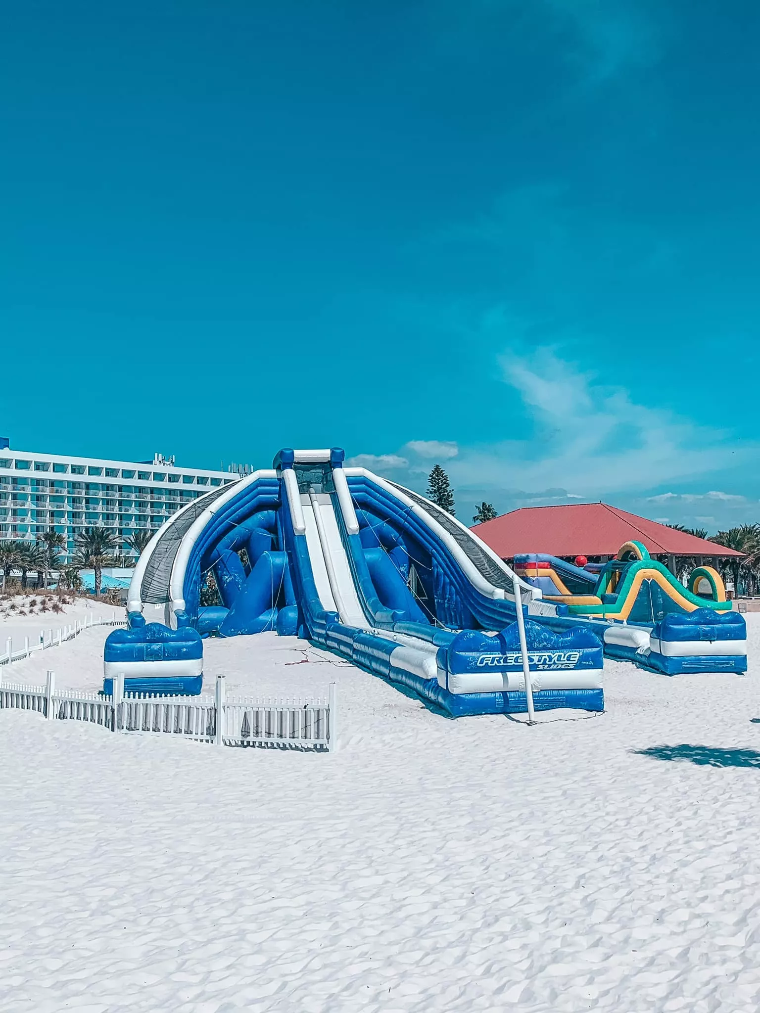 Clearwater Beach inflatable slide at Pier 60