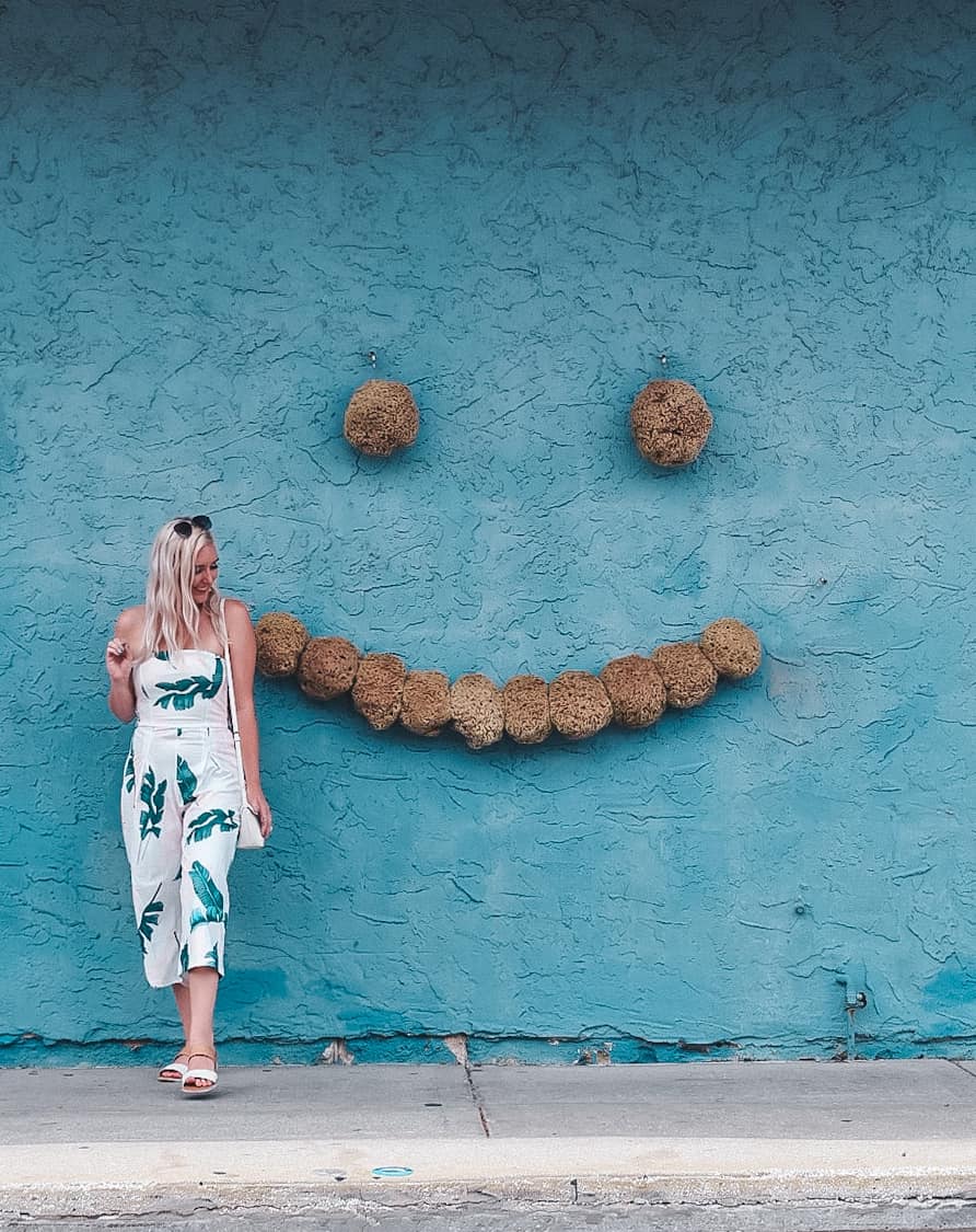 Woman at Sponge Docks in Tarpon Springs