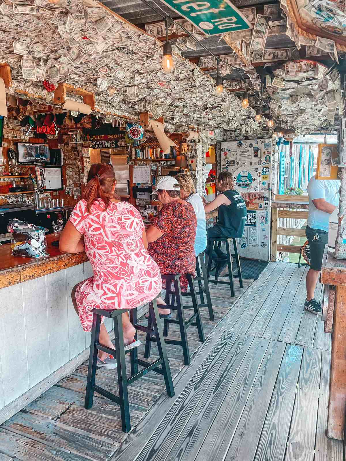 Bar area for Bait House in Clearwater Beach