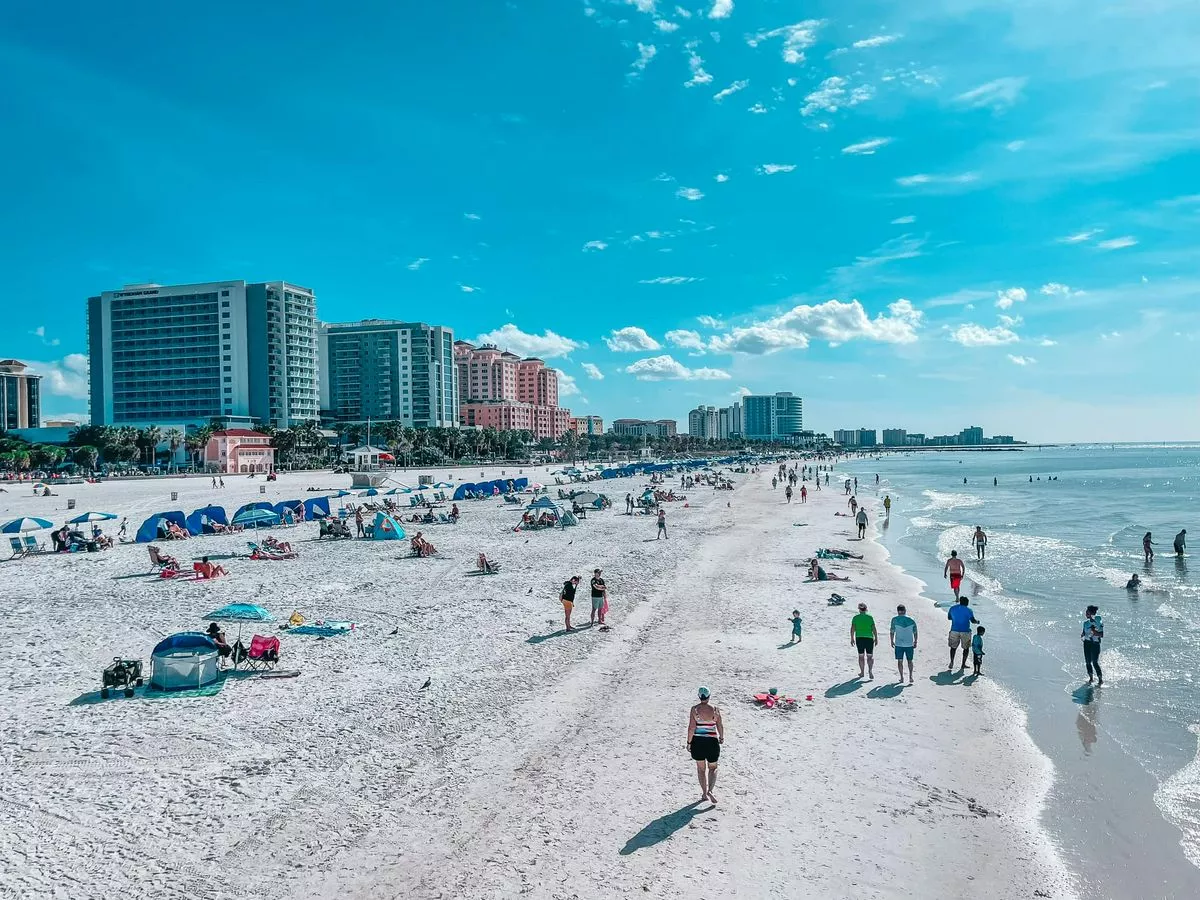 Clearwater Beach Florida on a sunny day